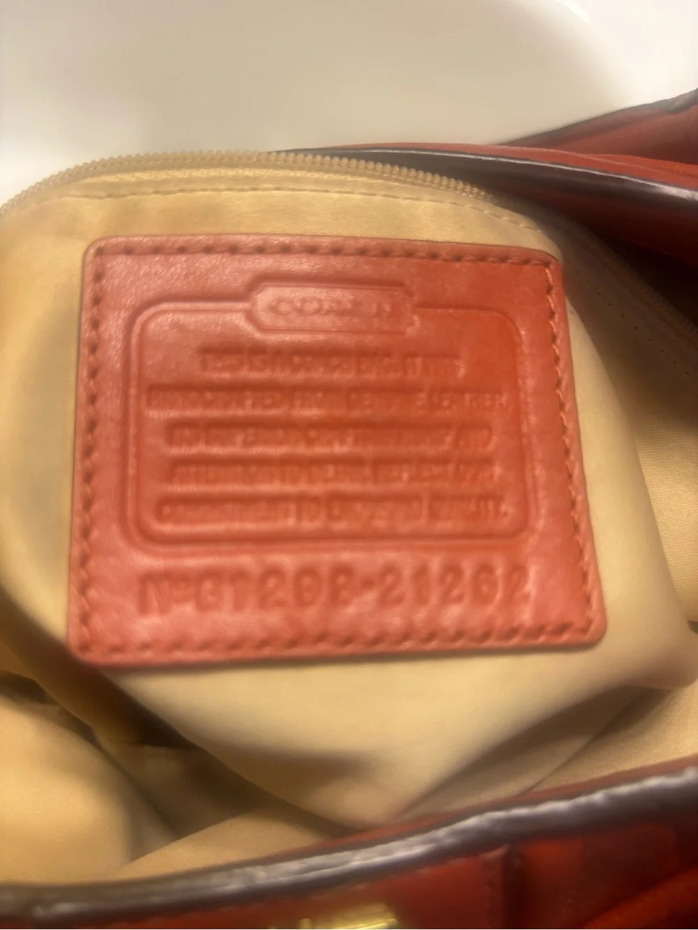 Coach soft terracota